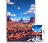 Puzzles for Adults 1000 Puzzles Utah Nature Pixel Art Unique Challenge Game Enhance Memory Gift For Birthdays Size 38x26cm