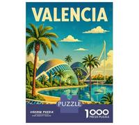 Puzzles for Adults 1000 Puzzles Valencia Travel Puzzles for Adults Family Game Pattern Assembly Unique Birthday And Gifts 52x38cm/1000pcs