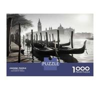 Puzzles for Adults 1000 Puzzles Venice Gondolas in The Morning Mist Puzzles for Adults Relaxing Games Precision Cutting Deal As Gifts for The Whole Family 38x26cm/1000pcs