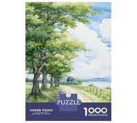 Puzzles for Adults 1000 Puzzles Verdant Way Puzzles for Adults Family Game Pattern Assembly Unique Birthday And Gifts 70x50cm/1000pcs