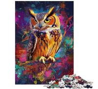 Puzzles for Adults 1000 Puzzles Vibrant Owl Artistry Adult Jigsaw Puzzles Improve Memory Help The Brain Exercise for Is Ideal As A Gifts (38x52cm/1000pcs)