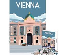 Puzzles for Adults 1000 Puzzles Vienna Austria Jigsaw Puzzles for Adults Birthday Present Every Piece Is Unique - Challenging Game Toys (50x75cm)