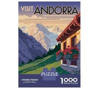 Puzzles for Adults 1000 Puzzles Visit Andorra Travel Puzzles for Adults Family Game Pattern Assembly Unique Birthday And Gifts 38x26cm/1000pcs