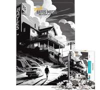 Puzzles for Adults 1000 Puzzles Visit Bates Motel Fun Activities at Home For Family Fun Hands-on Game for And 14 Years And over (38x52cm)