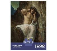 Puzzles for Adults 1000 Puzzles Watching It End - Man in A Rocky Landscape Teenager Puzzles Fun Games Hand Speed Race Deal As Gifts for The Whole Family 52x38cm/1000pcs