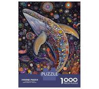 Puzzles for Adults 1000 Puzzles Whale's Cosmic Dance -1 Puzzle for Adults Relax Games Analysis And Logic Deal As Gifts for The Whole Family 38x26cm/1000pcs