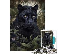 Puzzles for Adults 1000 Puzzles Whimsical Black Panther Fun at Home Activities, Enhance Memory Hands-on Game for And 14 Years And over (38x26cm)