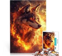 Puzzles for Adults 1000 Puzzles “white wolf energy” Made of wood,Suitable for ages 14 and up Antistress Difficult challenge because it is ideal as a gift for the whole family。size:50x75cm