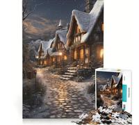 Puzzles for Adults 1000 Puzzles Winter Cottage Magic Educational Toy Staycation Kill Time Christmas Birthday Gifts 38x26cm