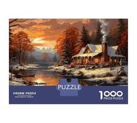 Puzzles for Adults 1000 Puzzles Winter Landscape Jigsaw for Adults Hands-on Game For Family Fun Unique Birthday And Gifts 38x26cm/1000pcs