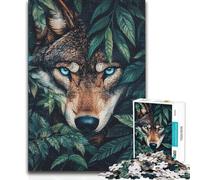 Puzzles for Adults 1000 Puzzles Wolf in The Foliage Brainteaser Family Games Staycation Kill Time Birthday Gift (50x75cm)