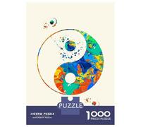 Puzzles for Adults 1000 Puzzles Yin Yang Art Jigsaw for Adults Hands-on Game For Family Fun Unique Birthday And Gifts 52x38cm/1000pcs
