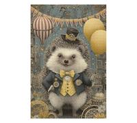 Puzzles for Adults 1000pcs(75x50cm) Steampunk Hedgehog Party Puzzle for Adults Relaxing Games Pattern Assembly Christmas Birthday Gifts 1000pcs(75x50cm)