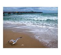 Puzzles for Adults 1500 Pieces-Atlantic,ocean,bridge,seagull 87x57cm