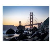 Puzzles for Adults 1500 Pieces-Bridge,Rocks,Shore,Beach,Ocean 87x57cm