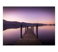 Puzzles for Adults 1500 Pieces-Pier,River,Mountains,Sunset 87x57cm