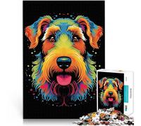 Puzzles for Adults 2000 Piece Airedale Terrier Dog Trainieren Sie Ihr Gehirn und Ihre Hände Kunstwerk Geschenk70x100cm