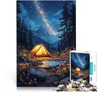 Puzzles for Adults 2000 Piece Campsite Under Milky Way Spiele Spielzeug Geschenk Verbessern Sie das Gedächtnis70x100cm