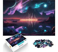 Puzzles for Adults 2000 Piece Landscape Neon Light City Herausfordernd Schwierig Geschenke für Freunde und Familie70x100cm