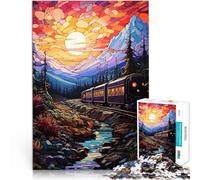 Puzzles for Adults 2000 Piece Night train travel Stressabbau Staycation Zeit totschlagen Heimdekoration70x100cm