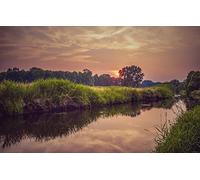 puzzles for adults 2000 Piece Puzzle Challenging Game for The Whole for Women Gifts for Men Childrens Craft,Natural Scenery,Sunset,River,Coast 70x100CM