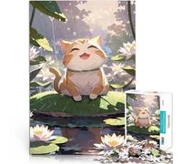 Puzzles for Adults 2000 Piece Smiling Cat in Rain Lernspielzeug für die ganze Familie Geburtstagsgeschenk70x100cm