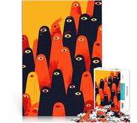 Puzzles for Adults 2000 Piece Surreal Art Crowd Eyes Minimalist Art Schwierig Schwer Wohnkunstdekor70x100cm