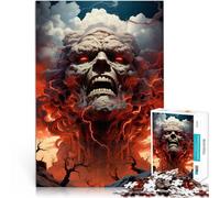Puzzles for Adults 2000 Piece The devil is coming Spielzeug Lernspiele Stressabbau Wunschliste mit dem Weihnachtsmann70x100cm