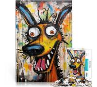 Puzzles for Adults 2000 Piece Urban Art Graffiti Dog Herausforderndes Spiel denn eignet sich ideal als Geschenk für die ganze Familie70x100cm