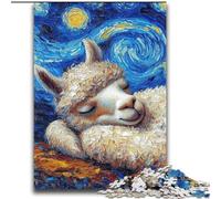 Puzzles for Adults 2000 Pieces Alpaca Night Sky Stress Reliever Difficult Challenge Unique Home Decor And Gifts 70x100cm