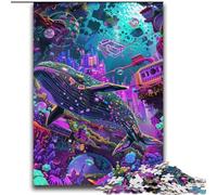 Puzzles for Adults 2000 Pieces Animal Whale Art Help The Brain Exercise Addictive Toys to Cultivate Patience Parent-child Interaction 70x100cm
