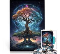 puzzles for adults 2000 pieces Cosmic Tree Of Life Interessante Stressreduzierung mit passendem Poster und Quizblatt70x100cm