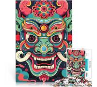 puzzles for adults 2000 pieces Japanese Oni Yokai Mask Handgeschwindigkeitswettbewerb für Heimdekoration70x100cm