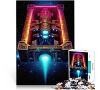 puzzles for adults 2000 pieces Neon Spaceship Journey pädagogische Herausforderung Geburtstagsgeschenk, Geschenke, Wandkunst70x100cm