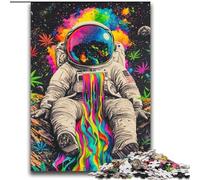 Puzzles for Adults 2000 Pieces Psychedelic Astronaut Educational Games Educational Game for Birthday, Chrismas for And Age 14 70x100cm