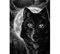Puzzles for Adults 2000 Pieces Starry Wolf Snow Wolf Living Room Home Wall Decoration Educational Toys Intellectual Game Gift70x100cm