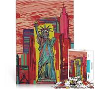 puzzles for adults 2000 pieces Urban Art Statue of Liberty NYC Präzisionsschnitt Tolles Geschenk für Spiele70x100cm