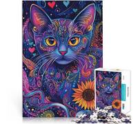 Puzzles for Adults 2000 Puzzles AESTHETIC CAT ART Made of cardboard,Suitable for people aged 14 and above Home Art Decor Wish List with Santa Claus。size:70x100cm/27.5x39.3inch
