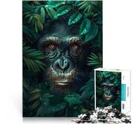 Puzzles for Adults 2000 Puzzles Chimpanzee tropical Jungle Made of cardboard for 14+ Decompressing Intellectual Educational Toy great gift。size:70x100cm/27.5x39.3inch