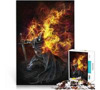 Puzzles for Adults 2000 Puzzles Knight in Flames Made of cardboard,for ages 14 and over game wall decoration Offered as gifts for the whole family。size:70x100cm/27.5x39.3inch