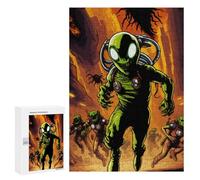 Puzzles for Adults 300 PCS Alien Invasion Artwork Puzzles for Adults Hands-on Game But Fun And Humorous Christmas Birthday Gifts 300 PCS