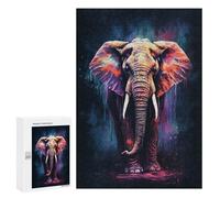 Puzzles for Adults 300 PCS Amazing Elephant Jigsaw Puzzles for Teenagerss Stress Reliever Educational Challenge Christmas Birthday Gifts 300 PCS