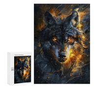 Puzzles for Adults 300 PCS Animal Majestic Wolf Jigsaw for Adults Relaxing Games Analysis And Logic Unique Birthday And Xmas Gifts 300 PCS