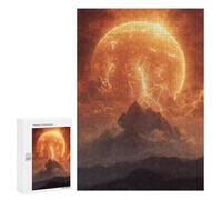 Puzzles for Adults 300 PCS Apocalyptic Mountain Sunset Puzzles for Teenagers Staycation Kill Time Help The Brain Exercise Unique Birthday And Xmas Gifts 300 PCS