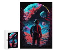 Puzzles for Adults 300 PCS Astronaut's Cosmic Journey -1 Puzzles for Adults Hands-on Game But Fun And Humorous Christmas Birthday Gifts 300 PCS