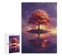 Puzzles for Adults 300 PCS Autumnal Serenity Reflections Puzzles for Teenagers Staycation Kill Time Help The Brain Exercise Unique Birthday And Xmas Gifts 300 PCS
