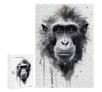Puzzles for Adults 300 PCS Baboon Beauty Watercolor Jigsaw for Adults Relaxing Games Analysis And Logic Unique Birthday And Xmas Gifts 300 PCS