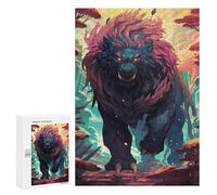 Puzzles for Adults 300 PCS Behemoth's Rise A Mythical Beast Unleashed -1 Puzzle for Adults Family Games Hand Speed Race Unique Birthday And Xmas Gifts 300 PCS