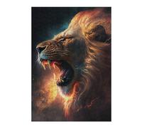 Puzzles for Adults 300 PCS Celestial Lion Jigsaws for Adults Hands-on Game Precision Cutting Fun at Home Activities, 300 PCS