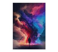 Puzzles for Adults 300 PCS Colorful Clouds Journey Ahead Jigsaws for Adults Hands-on Game Precision Cutting Fun at Home Activities, 300 PCS